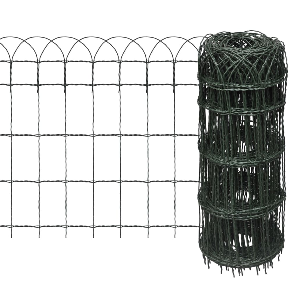 PETROMILA Zahradní plot práškované železo 25 x 0,65 m