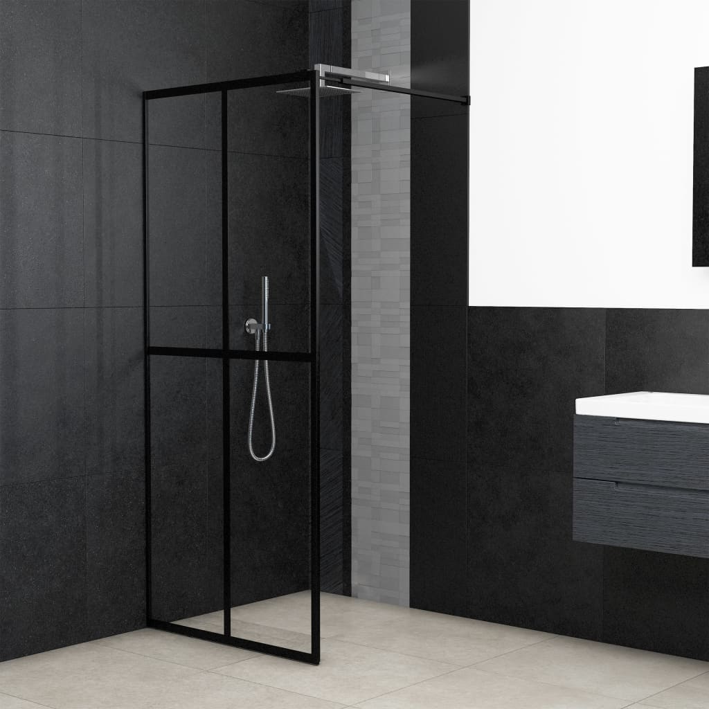 PETROMILA Zástěna do průchozí sprchy čiré tvrzené sklo 90 x 195 cm