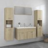 Set koupelnového nábytku dub sonoma dřevotříska