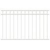 Zahradní plot Bílá Ocel