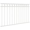 Zahradní plot Bílá Ocel