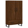 Skříň highboard hnědý dub 69,5 x 31 x 115 cm kompozitní dřevo