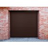 Rolovací garážová vrata LA52 šířka 230cm (ovládání vrat: manuální - madlo + pružinová protiváha, výška stavebního otvoru mezi: 261-280cm)