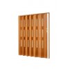Plastové shrnovací dveře v imitaci dřeva, šířka a výška na míru do 90-95x200cm (ODSTÍN TMAVÝ OŘECH, TYP DVEŘÍ plné)