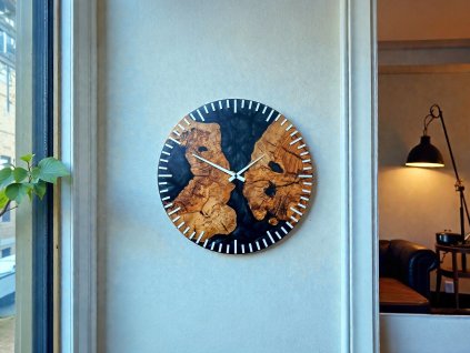 Hodiny s epoxidem - Oliva