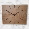 Dubové hodiny - obdélník