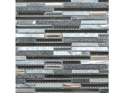 Přírodní mozaika QUARTZ BLACK 30 x 30 cm