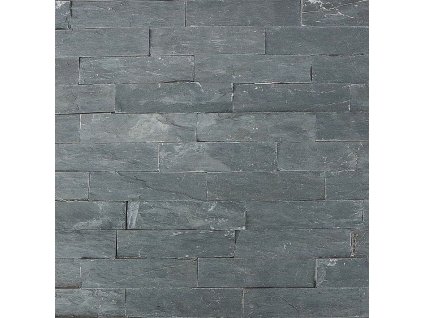 Přírodní obklad Břidlice Black Slate Edge 15x55 cm