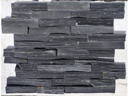 Břidlice Black Slate Extra Cut 15x55 cm