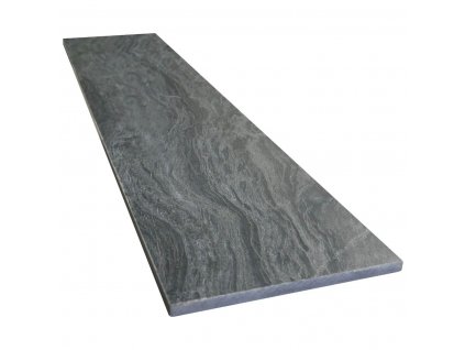 kvarcit silver grey leather 150x33x2 cm3