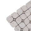 Mozaika Travertin Light HEX 30,5x30,5x1 cm