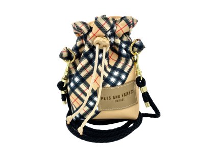 Pamlskovník pro psa Tartan Beige