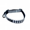 Látkový obojek pro psa black and white