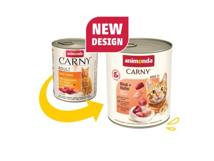 ANIMONDA konzerva CARNY Adult - hovězí, kuřecí 800g
