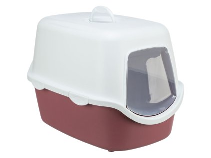 WC VICO kryté s dvířky, bez filtru 56 x 40 x 40 cm, vínová/bílá