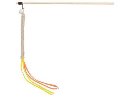 Hrací prut s třásní, plast/plyš, 40 cm