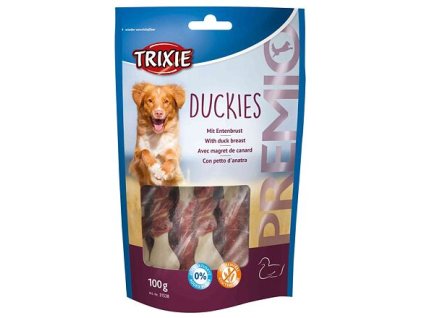 Premio DUCKIES kosti s vápníkem potažené kachním masem 100g