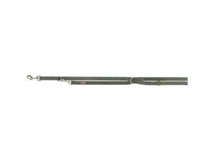 Vodítko PREMIUM prodlužovací, olivově zelená (Velikost vodítka PREMIUM prodlužovací M-L: 2,00 m/20 mm)