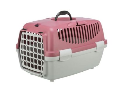 Transportní box Capri 1, XS: 32 x 31 x 48 cm, světlešedá/růžová