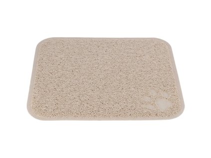 Podložka před kočičí toaletu 37 x 45cm, PVC, tělová