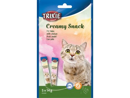 Creamy, krémová pochoutka pro kočky s kuřecím masem, 5 x 14 g