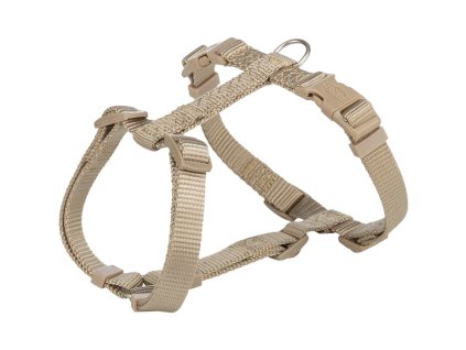 H-postroj PREMIUM, písková (Velikost postroje H PREMIUM L:hruď:60-87cm/25mm)