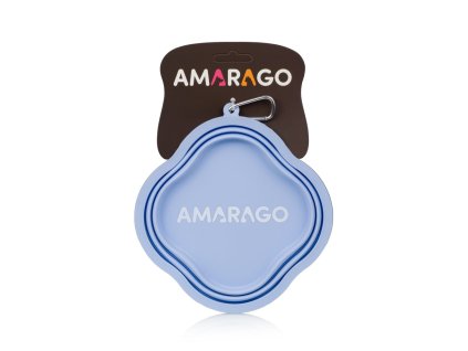 Amarago silikonová skládací miska 1000ml modrá