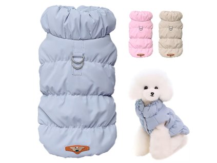 Zimní vesta pro malá a střední plemena psů - 3 barvy (Barva Khaki, Velikost S)