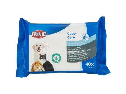 Coat Care, univerzální vlhčené ubrousky s Aloe Vera, 40 ks