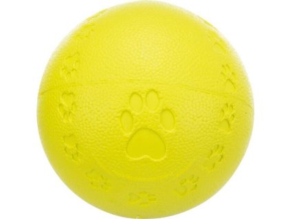 Míč s packami a zvukem (Velikost míčku ø 7 cm, barva limetková)