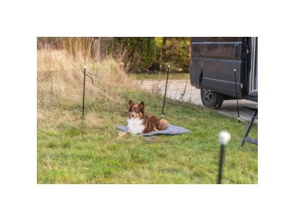 Mobilní oplocení - 10 tyčí / síť 15 m, černá