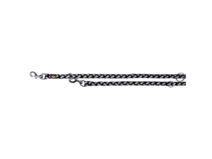 Vodítko CAVO kulaté prodlužovací reflexní, černá (Velikost vodítka CAVO prodlužovací L-XL:2,00m/18mm)
