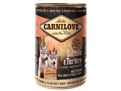 Carnilove WM konzerva Salmon & Turkey for Puppies GF 400 g