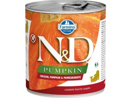 N&D PUMPKIN Dog konzerva Chicken, Pumpkin & Pomegranate Puppy 285 g