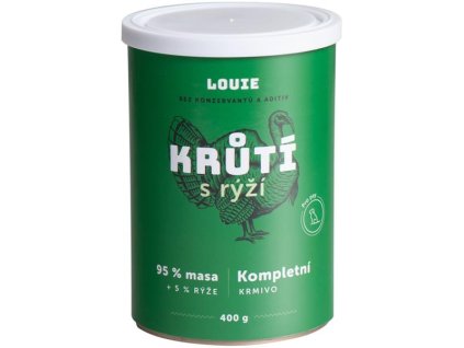 Louie konzerva pro psy krůtí s rýží 400 g