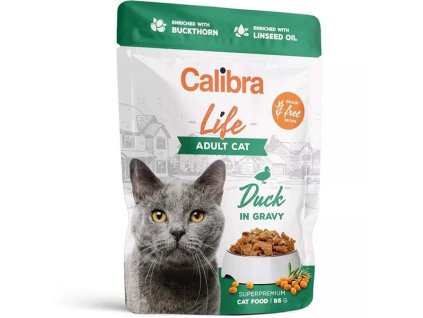 Calibra Cat Life kapsička Adult Duck in gravy 85 g