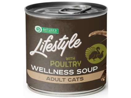 Nature's Protection Lifestyle Cat Soup LifeStyle Longhair Poultry 140 ml