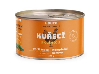 Louie konzerva pro psy kuřecí s cuketou 200 g