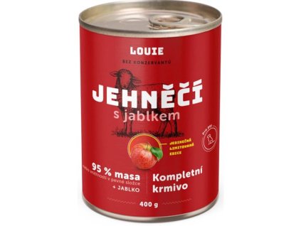 Louie konzerva pro psy jehněčí s jablky 400 g