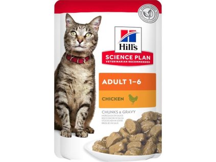 Hill's Science Plan Feline Adult Chicken kapsička (Multipack 12 x 85 g)