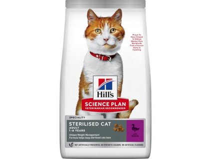 Hill's Science Plan Feline Adult Sterilised Cat with Duck 3 kg