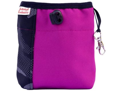 Pamlskovník softshell Splendor 15x15 cm army-bordó