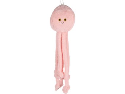 Hračka plyš chobotnice Paulo flamingo 47 cm