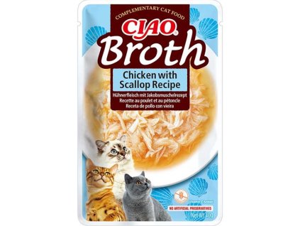 Inaba Ciao kuřecí a hřebenatkový vývar 40 g
