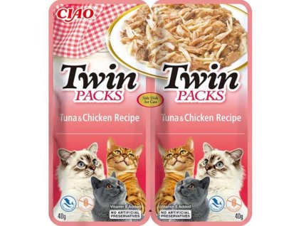 Inaba Twin Packs cat tuňák & kuře 80 g