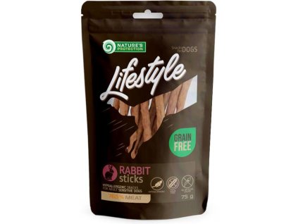 Nature's Protection Dog snack Lifestyle králičí tyčinky 75 g