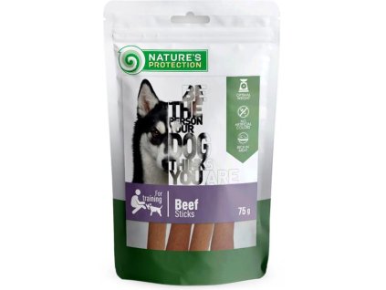 Nature's Protection Dog snack hovězí tyčinky 75 g