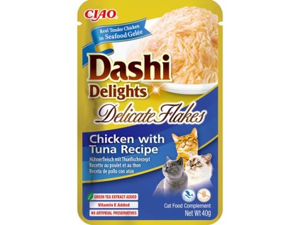 Inaba Dashi Delights Delicate Flakes kapsička kuře a tuňák 40 g