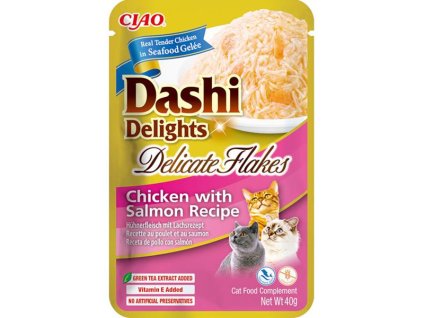 Inaba Dashi Delights Delicate Flakes kapsička kuře a losos 40 g