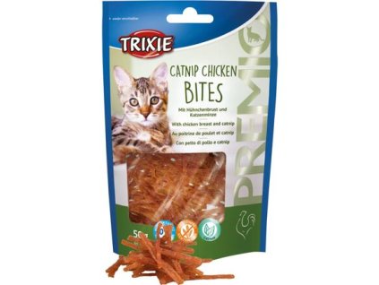 Premio CATNIP CHICKEN BITES kuřecí kousky s catnipem 50 g